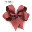 Ręcznie robiona spinka do włosów z kokardą Big Bow Cinnabar dla dziewczynki
