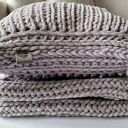 ♥ Szary ZESTAW Poduszeczka i kocyk niemowlęcy