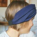Opaska turbanowa dla dziewczynki 5-6 lat - etno boho folk, lekko rozciągliwa, z tyłu na gumce