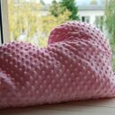 Poduszka Różowa Chmurka z minky (35 x 60 cm) - Handmade