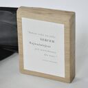 Dębowa kostka z dobrą myślą