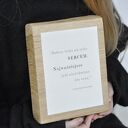 Dębowa kostka z dobrą myślą