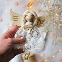 Mały anioł dla dziewczynki - prezent komunijny | Pamiątka Komunii