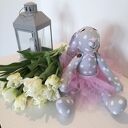 Pamiątka Komunia Święta - Króliczek Tilda 40 cm