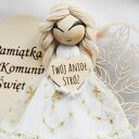 Anioł komunijny - pamiątka Pierwszej Komunii Świętej dla dziewczynki