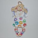 Emilka z sercem - anioł z masy solnej z dedykacją