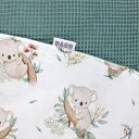 Bawełniany Kocyk do fotelika Infant - Koala Biel