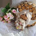 Aniołek stróż z serduszkiem - pamiątka handmade dla dziecka