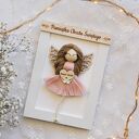 Pamiątka chrztu świętego - rozmiar mini | Anioł stróż dla dziewczynki