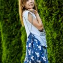 Worek na buty i kapcie z bawełny 100% w motywie króliczków