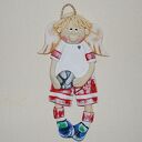 Będę piłkarzem - aniołek z masy solnej, prezent, dekoracja