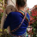 Mei Tai - nosidełko dla dzieci mocowane czterema długimi pasami (handmade), bez elementów sztywnych