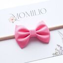 Opaska do włosów z różową kokardką Pink