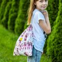 Worek na kapcie do przedszkola i szkoły z bawełny 100% - baletnice