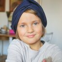 opaska turbanowa dfla dziewczynki na 5-6 lat, lekko rozciagliwa, z tyłu na gumkę