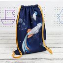 Worek do przedszkola z Imieniem Blast Off Granat