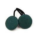 Gumeczki do włosów czerwone len Linen Green