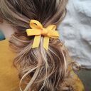 Spinki do włosów kokardki Betsy Spring Moss - zestaw 2 szt. dla dziewczynki