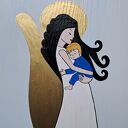 Obrazek pamiątka Chrztu świętego dla chłopczyka no 1