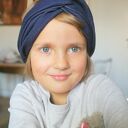 Opaska turbanowa dla dziewczynki 5-6 lat - etno boho folk, lekko rozciągliwa, z tyłu na gumce