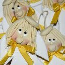 Aniołki prezent dla gości - z masy solnej