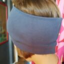 Wiosenna opaska dziecięca unisex na podszewce - miękka i lekko rozciągliwa (obwód 46 cm)