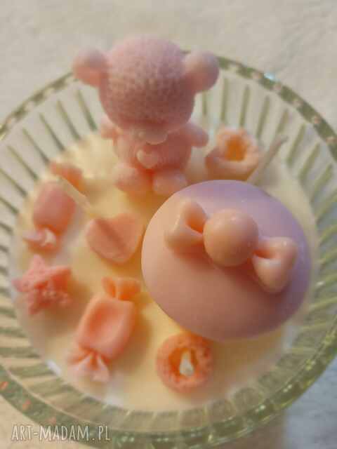 Świeca z misiem dla maluszka