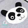 dla dziecka: Worek wodoodporny z dresu panda plecak