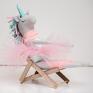 Art Lala Shop upominki na święta unicorn na mikołaja jednorożec maskotka prezent pod choinkę
