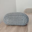 Koszyk - torba do ręki szydełkowa ze sznurka 25x20 cm