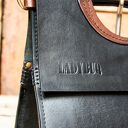 Duża skórzana torebka z naturalnej skóry od Ladybuq Art unikatowa elegancka limitowana ilość