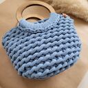 Torba-kosz Boho Wave Bag - szydełkowana torebka do ręki