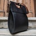 Duża skórzana torebka z naturalnej skóry od Ladybuq Art unikatowa elegancka limitowana ilość