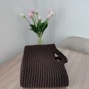 Torba ze sznurka szydełkowa do ręki 35x25 cm