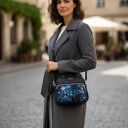 torebka kuferek niebieskie motyle