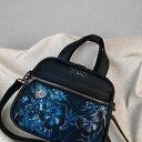 torebka kuferek niebieskie motyle