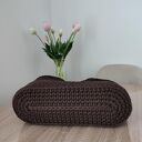 Torba ze sznurka szydełkowa do ręki 35x25 cm