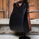 Duża skórzana torebka z naturalnej skóry od Ladybuq Art unikatowa elegancka limitowana ilość