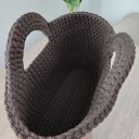 Torba ze sznurka szydełkowa do ręki 35x25 cm