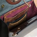 Duża skórzana torebka z naturalnej skóry od Ladybuq Art unikatowa elegancka limitowana ilość