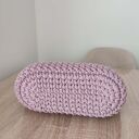 Koszyk - torba szydełkowa do ręki ze sznurka 25x20 cm