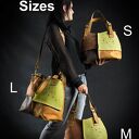 Idealna skórzana torba na co dzień w 4 kolorach wykonana ręcznie przez Ladybuq Art w rozmiarze S