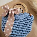 Torba-kosz Boho Wave Bag - szydełkowana torebka do ręki