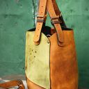 Idealna skórzana torba na co dzień w 4 kolorach wykonana ręcznie przez Ladybuq Art w rozmiarze S