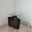 Torba ze sznurka szydełkowa do ręki 35x25 cm