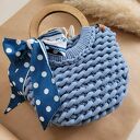 Torba-kosz Boho Wave Bag - szydełkowana torebka do ręki