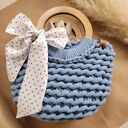 Torba-kosz Boho Wave Bag - szydełkowana torebka do ręki