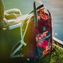 torba w kwiaty fioletowa shopperka z washpapy w kolorowe damska z eko skory
