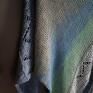 na drutach chusta wykonana na lnu z dodatkiem bawełny, konopii