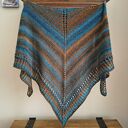 RĘCZNIE NA DRUTACH - Z miedzią - miła, lekka chusta z wełną